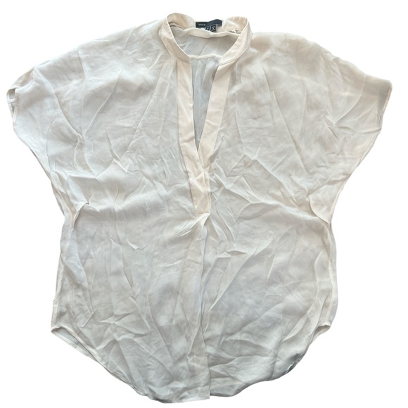 Vince Cream white silk Blouse Sz S - Picture 1 of 6